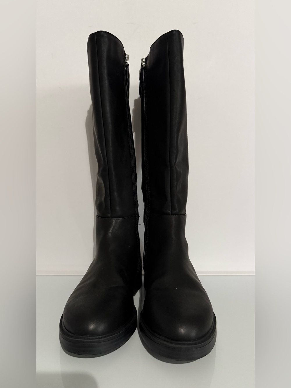 Aerosoles Women’s Black Knee-High Zip Riding Boots size 8
